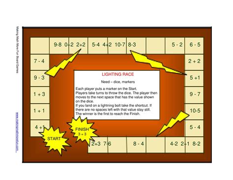 Free Printable Board Game Templates [PDF] Maker / DIY