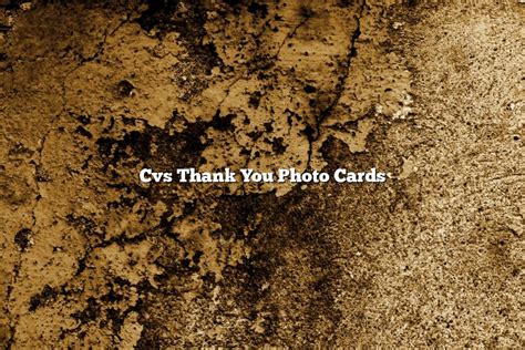 Cvs Thank You Photo Cards - November 2022 - Tomaswhitehouse.com