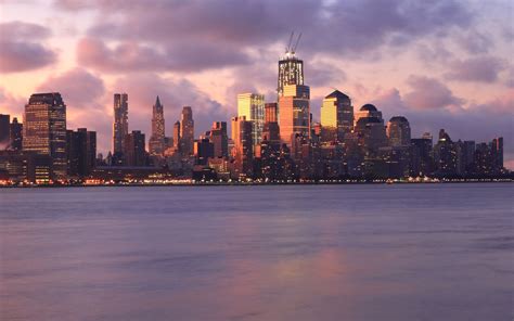 skyline, Sunset, New York City, Bay, City Wallpapers HD / Desktop and Mobile Backgrounds