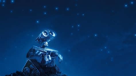 Wallpaper : night, robot, stars, movies, blue, underwater, WALL E, Pixar Animation Studios ...