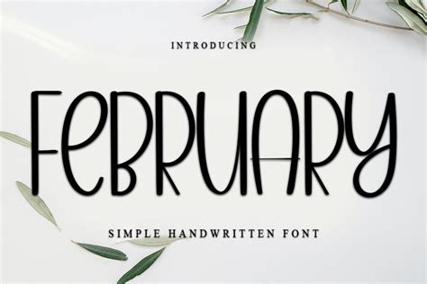 February Font by PiPi Creative · Creative Fabrica