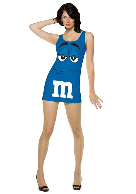 Womens Blue M&M Costume