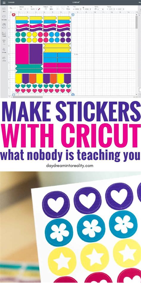 How to Make Stickers with your Cricut +Free Sticker Layout Templates ...