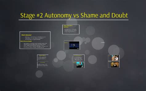 Stage #2 Autonomy vs Shame and Doubt by niketa farley