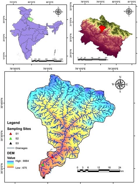 | Location map of the sampling sites along the Mandakini River. | Download Scientific Diagram