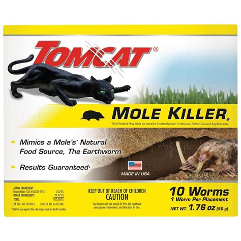 TOMCAT Mole Killer Worm Bait (10-Pack) 037231005 - The Home Depot