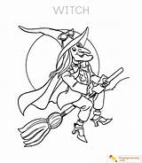 The Witches Coloring Pages  Learny Kids sketch template