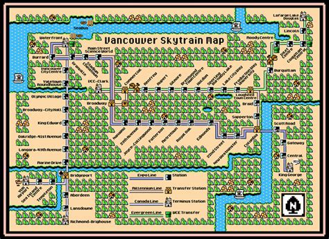 Maps of Major City Subway Systems Designed in the Style of Super Mario Bros. Video Games