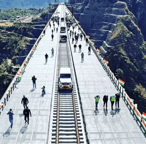 Chenab Bridge, World's Highest Railway Bridge, Srinagar. : r/IncredibleIndia