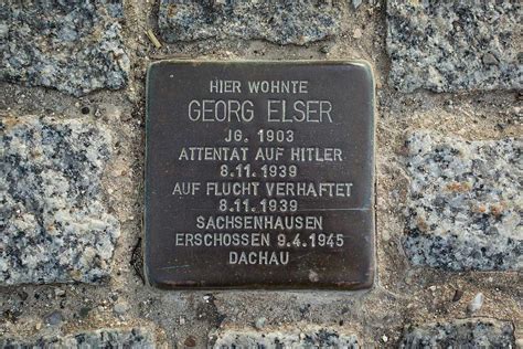 Georg-Elser-Stolperstein | Deutschland mal anders