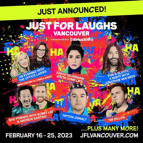 Just For Laughs Vancouver unveils all-star lineup for 2023 comedy fest | Listed