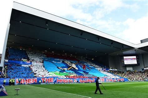 Rangers fans react to "brilliant" Iron Maiden inspired tifo v Celtic