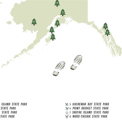 Alaska State Parks Map | Alaska Map Print | Gift For Hiker – Nomadic Spices