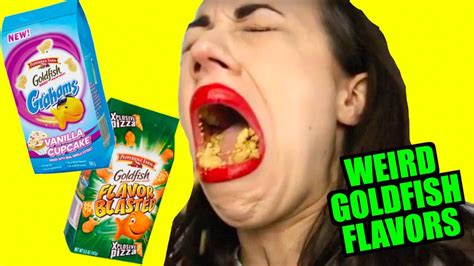 TASTING WEIRD GOLDFISH CRACKERS | Doovi