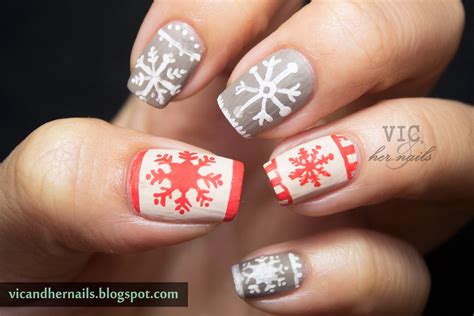 Vic and Her Nails: December N.A.I.L. - Theme 1: Snowflakes