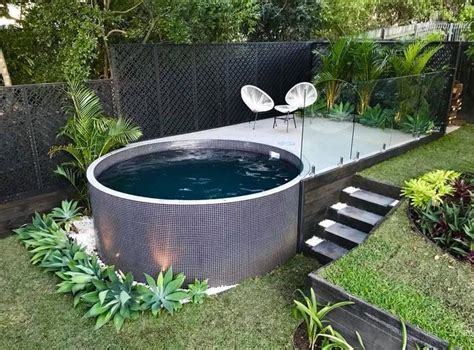 Allcast Precast Concrete Round Plunge Pool, Brisbane Australia #housegardenlandscape | Small ...