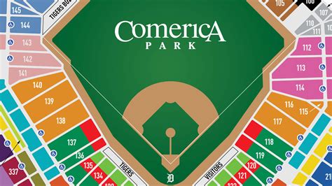 Comerica Park Seating Chart Rows Concert | Two Birds Home