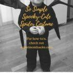 So Simple Spooky-Cute Spider Costume - Super Mom Hacks