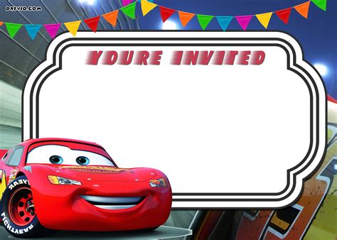 Lightning Mcqueen Invitation Template Free - Printable Form, Templates ...