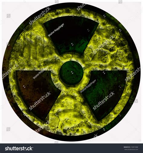 Radiation Nuclear Symbol Grunge Isolated Over Stock Illustration 210831868 | Shutterstock