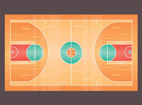 Basketball Court Isolated Vector 183763 Vector Art at Vecteezy