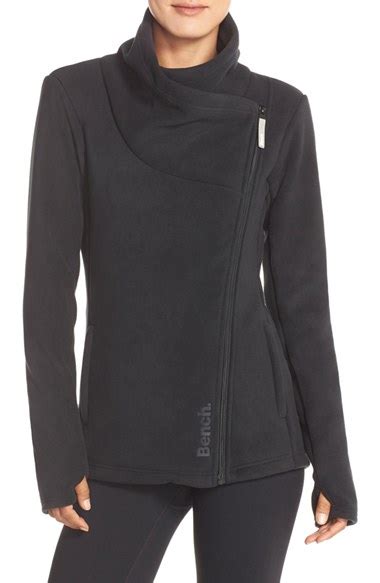 Lyst - Bench 'riskrunner' Cowl Neck Fleece Jacket in Black