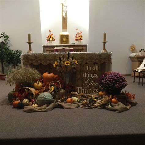 Liturgical Thanksgiving Fall Church Decorations, Harvest Decorations, Fall Decor, Thanksgiving ...