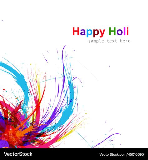 Holi festival background Royalty Free Vector Image