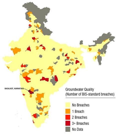 Ground Water Quality Map of India (Source: IWT2.0) | Download ...