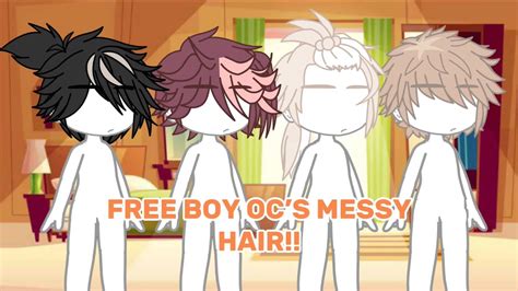 ! *FREE* BOY OC’S MESSY HAIR ! | Gacha Club/Life - ve3e - YouTube