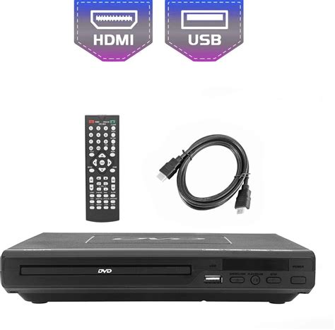 225mm DVD Player for Home Entertainment and Learning, Support HDMI/AV Output,USB Input, with ...