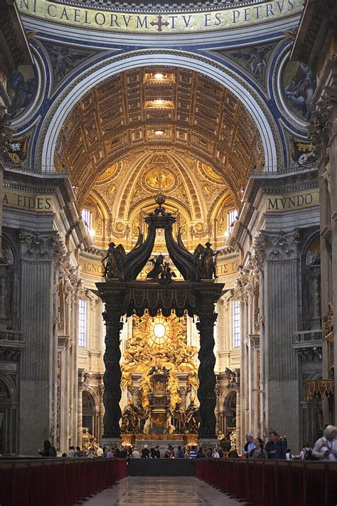 The altar in St. Peter’s Basilica, … – License image – 70207108 lookphotos