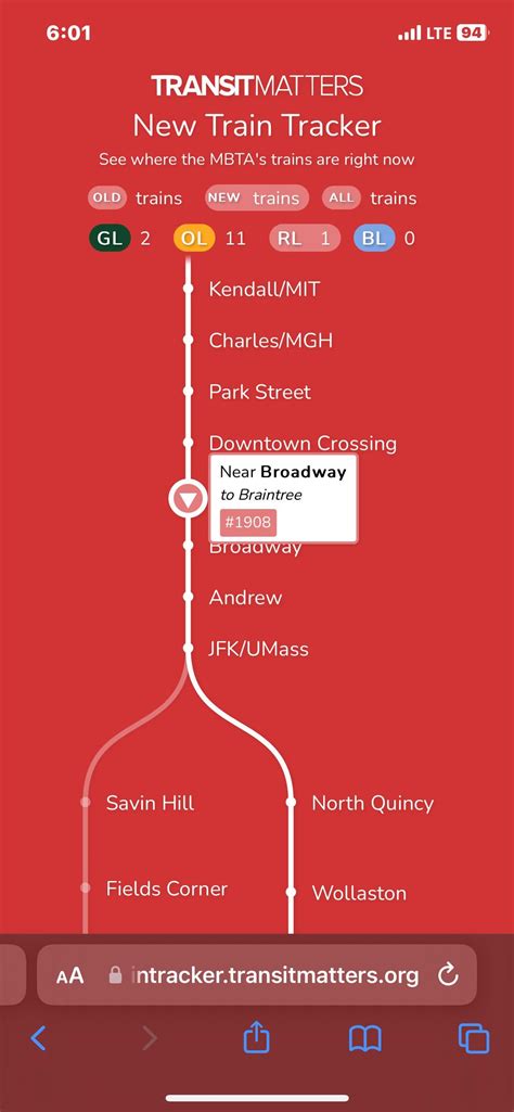 New Red Line train is not showing destination and screens are off. What ...