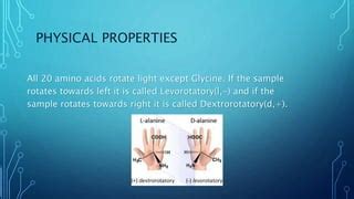 Properties of amino acids | PPT