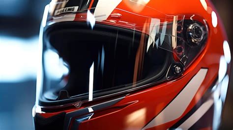 Premium AI Image | Close up of Rally Driver's Racing Helmet