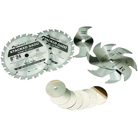 Avanti Pro 8 in. x 24-Tooth Stacked Dado Circular Saw Blade Set P0824DADO - The Home Depot