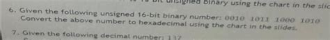 Solved Given the following unsigned 16-bit binary number: | Chegg.com