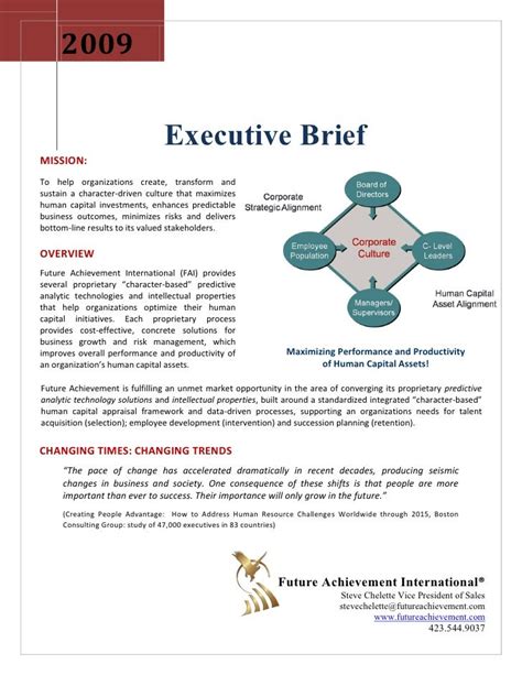 Merit Profile Executive Brief