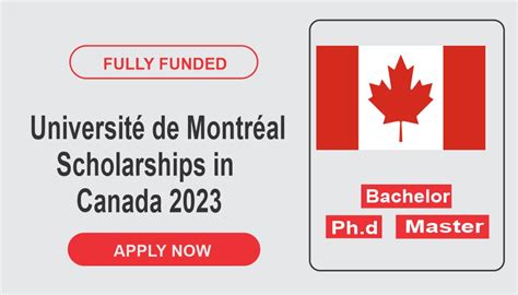 2023 scholarships at the Université de Montréal: Apply now! - Globel Scholarships