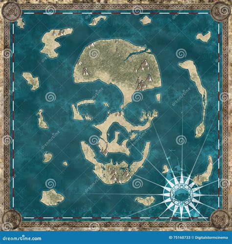 Skull Island Map Royalty-Free Stock Image | CartoonDealer.com #81401956