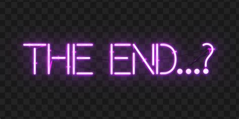 The End Sign Neon