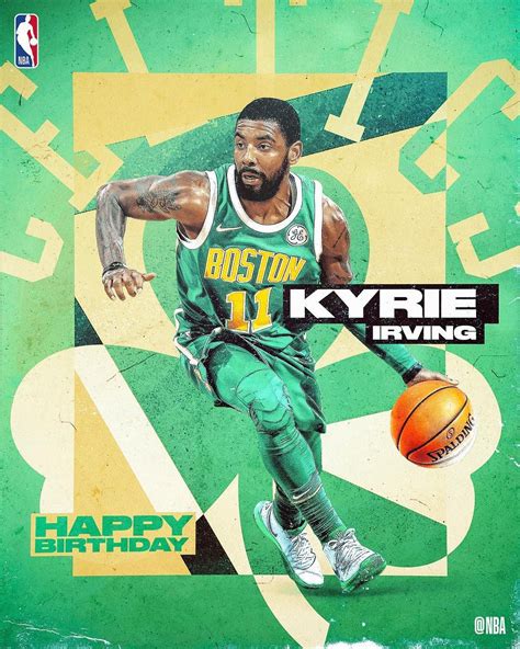 Happy Birthday Kyrie Irving 🎂 Worked on a couple of versions for the @NBA 🎨 #NBABday | Happy ...