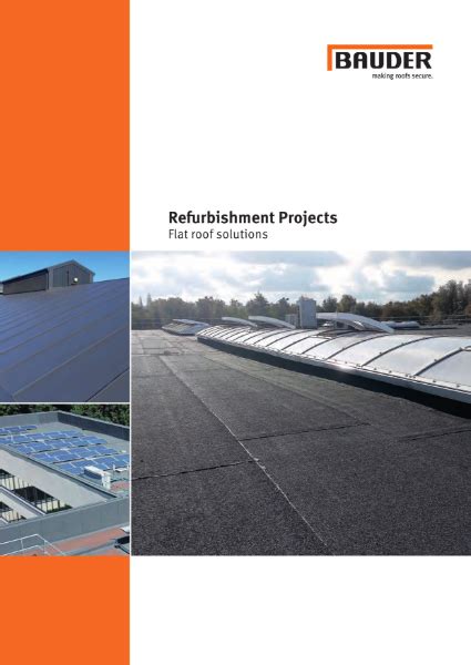 Refurbishment Flat Roof Solutions - Bauder brochure | Bauder Ltd | NBS ...