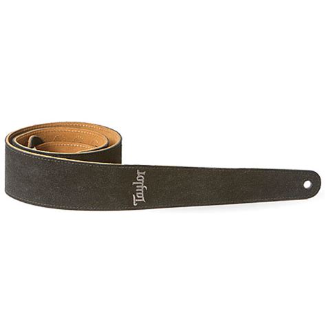 Taylor Embroidered Suede Black « Guitar Strap