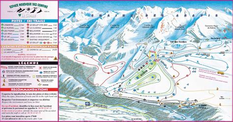 La Clusaz cross-country skiing piste map - Alpski.com