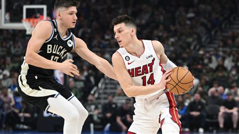 Tyler Herro injury update: Heat guard leaves Game 1 vs. Bucks with ...