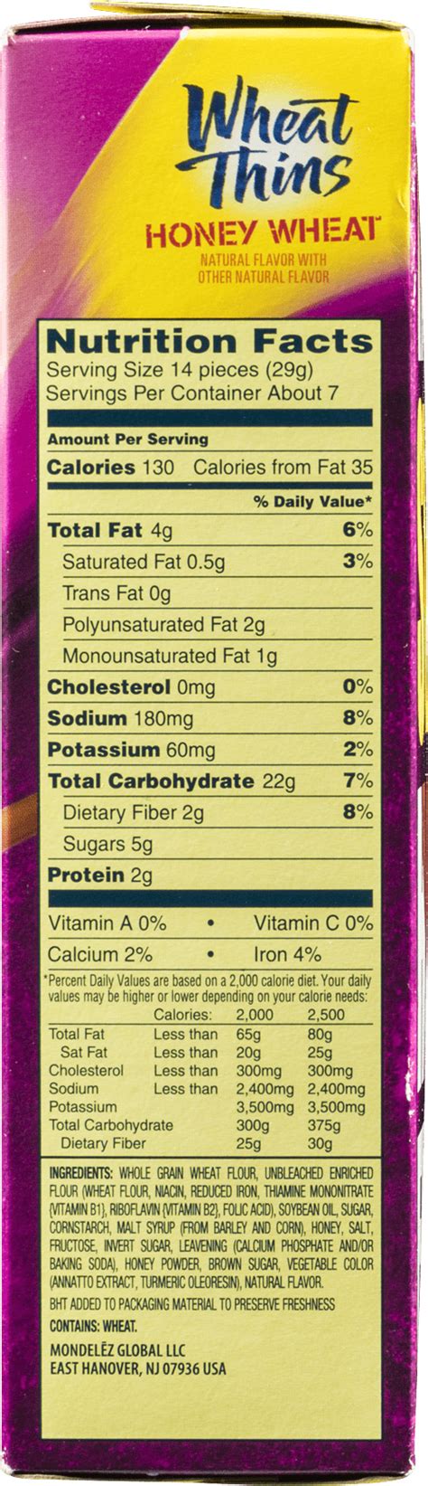 Wheat Thins Nutrition Facts | Besto Blog