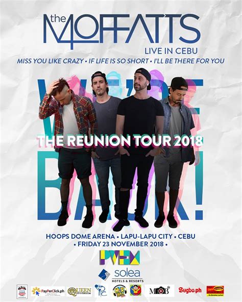 Reunion Tour: The Moffats Live In Cebu 2018 | Cebu Philippines Ultimate ...