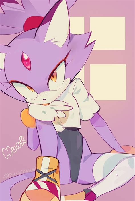 BLAZE THE CAT FANART in 2022 | Sonic art, Character design, Anime poses