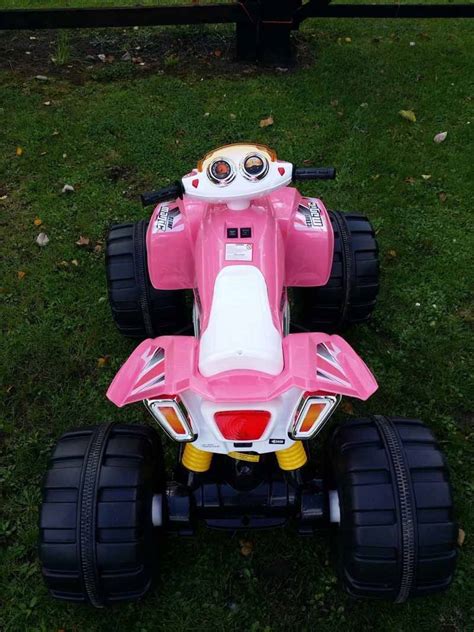 Interceptor 12v Ride On Electric Kids Quad - Pink - Kids Electric Cars